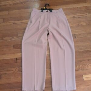 Primark Wide-Leg High-Rise Trousers in Soft Blush